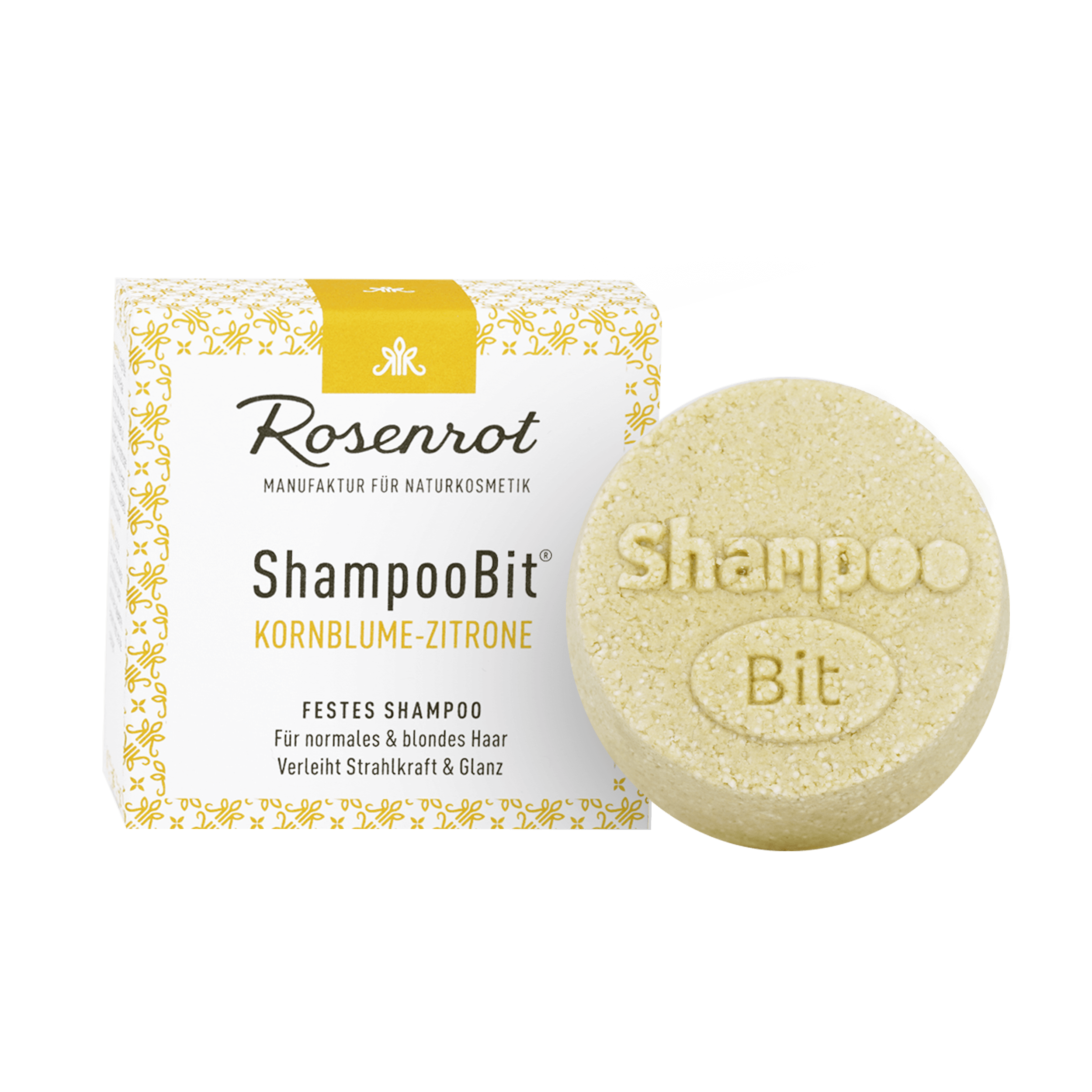 ShampooBit® - festes Shampoo Kornblume-Zitrone 100%vegan